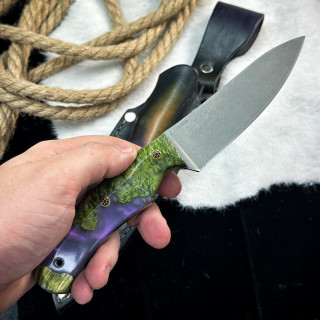 Нож Куркуль Люкс (AUS10Cobalt, гибрид)