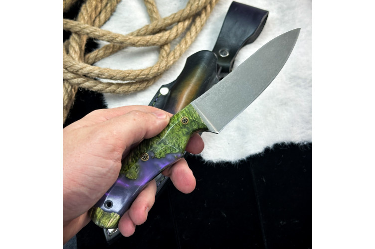 Нож Куркуль Люкс (AUS10Cobalt, гибрид)