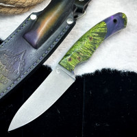 Нож Куркуль Люкс (AUS10Cobalt, гибрид)
