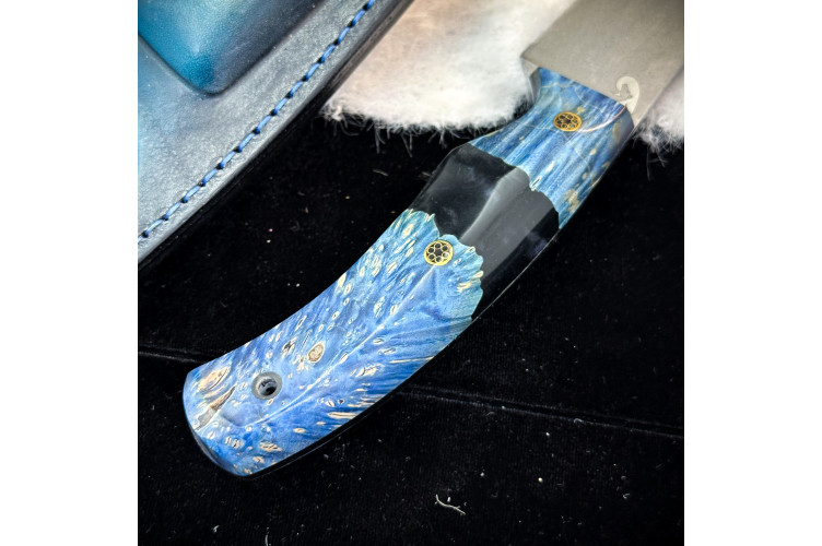 Нож Куркуль Люкс (AUS10Cobalt, гибрид)