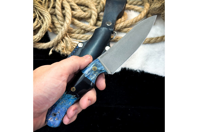Нож Куркуль Люкс (AUS10Cobalt, гибрид)