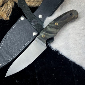 Нож Куркуль (AUS10Cobalt, стаб. клён)