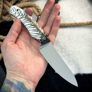 Нож Куркуль Люкс (M390, стаб. шишка)