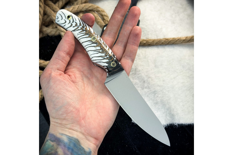 Нож Куркуль Люкс (M390, стаб. шишка)