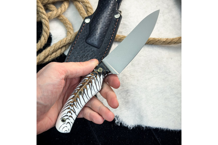 Нож Куркуль Люкс (M390, стаб. шишка)