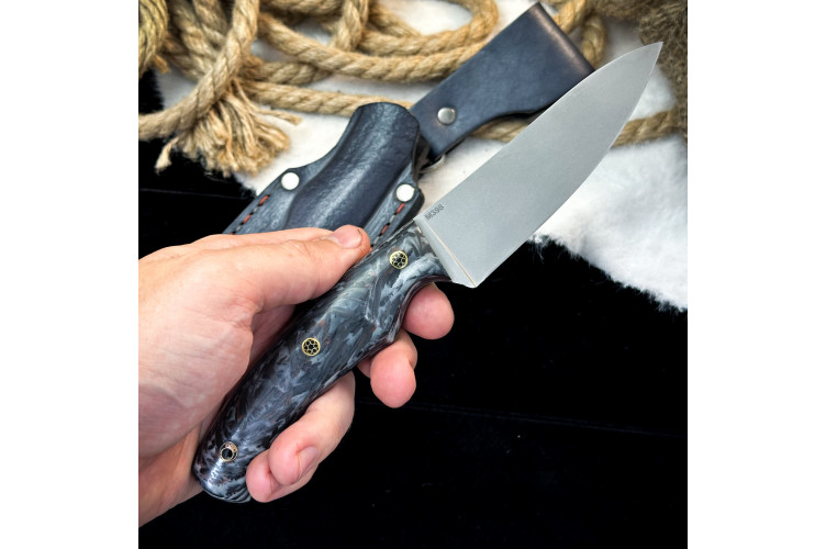 Нож Куркуль Люкс (M398, карбон)