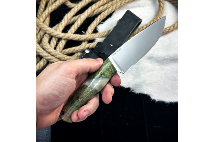 Нож Курум (110Х18М-ШД, гибрид)