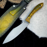 Нож Нессмук Люкс (Aus10Co, стабилизированный клён)