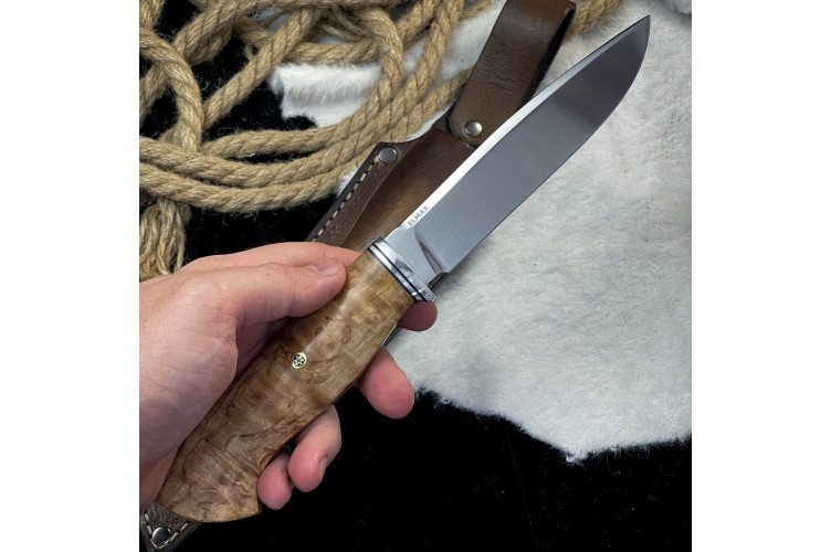  Нож Орикс Люкс (ELMAX, стаб. карельская береза)