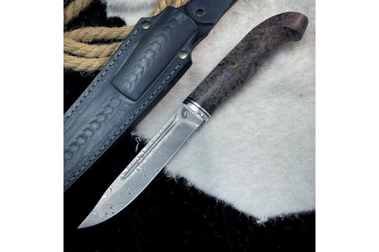 Финка Юсси (ZDI-1016, стаб. карельская береза)