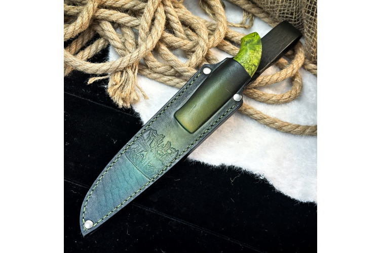 Финка Юсси Люкс (AUS10Cobalt, стаб кап клена)