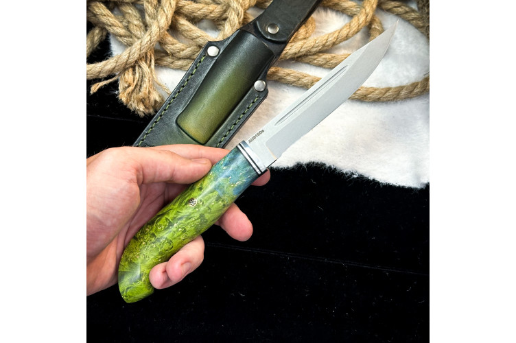 Финка Юсси Люкс (AUS10Cobalt, стаб кап клена)