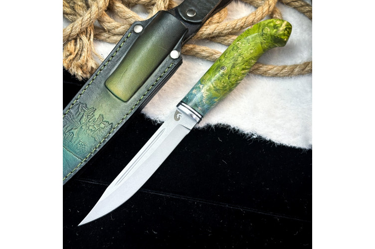 Финка Юсси Люкс (AUS10Cobalt, стаб кап клена)