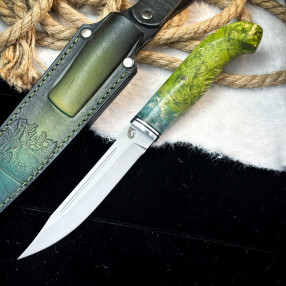 Финка Юсси Люкс (AUS10Cobalt, стаб кап клена)