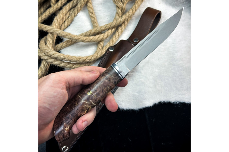 Финка Юсси Люкс (110Х18М-ШД, стаб. клён)