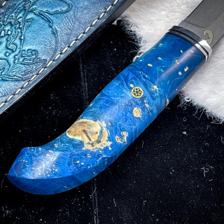 Финка Юсси Люкс (AUS10Cobalt, стаб кап клена)
