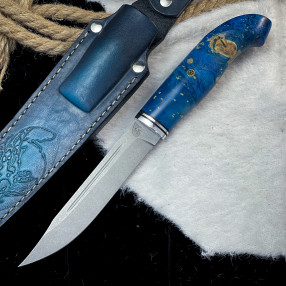 Финка Юсси Люкс (AUS10Cobalt, стаб кап клена)