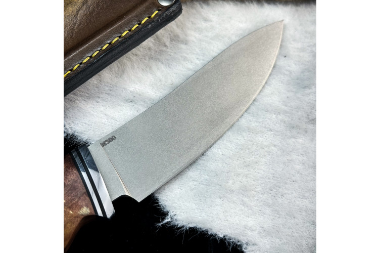 Нож Вежда Люкс (M390, стаб. кап клена)