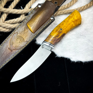 Нож Вежда Люкс (M390, стаб. кап клена)