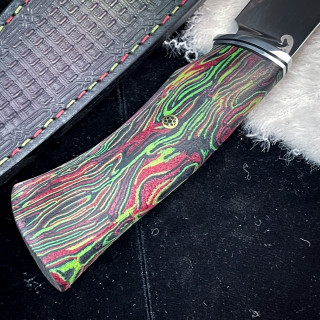 Нож Вежда Люкс (ХРОМВОСЕМЬ, микарта)