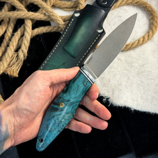 Нож Ять (AUS10Cobalt, стаб. кап клена)