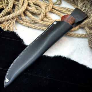 Нож Ять Линза (AUS10Cobalt, стаб. кап клена)
