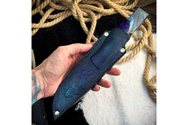 Нож Ять Люкс (AUS10Cobalt, гибрид)