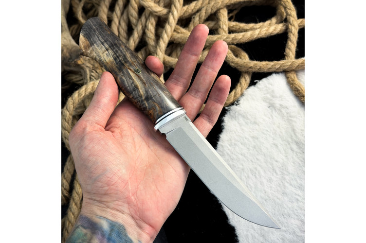 Нож Защитник (PGK, стаб. карельская береза)
