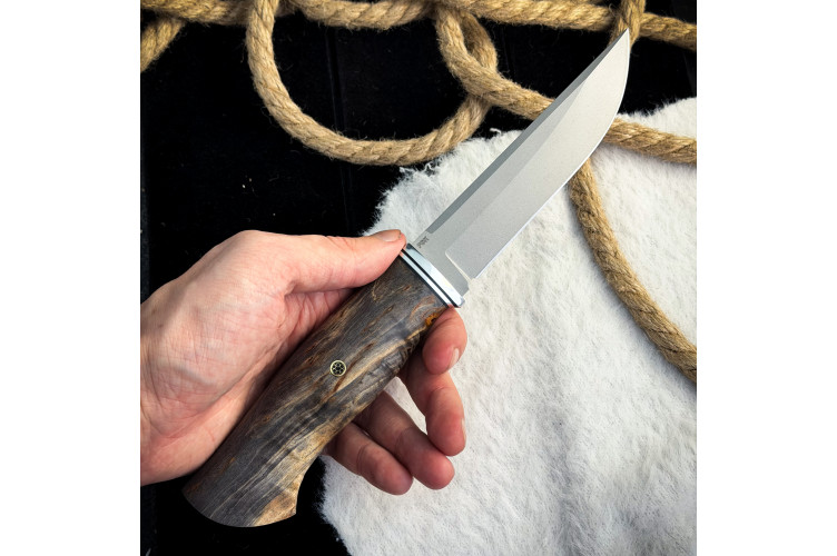 Нож Защитник (PGK, стаб. карельская береза)